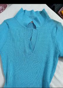 BLUE BODYCON DRESS