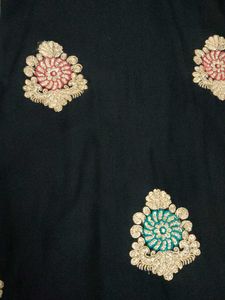Elegant Black Kurta Set with Dupatta🖤✨