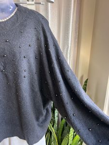 H&amp;M Embellished Knit Sweater