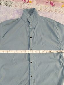 Sea blue cotton Shirt