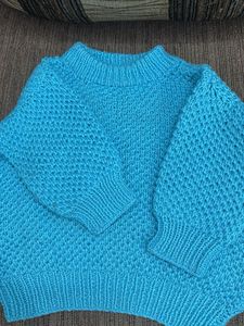 Cozy Blue Knit Sweater