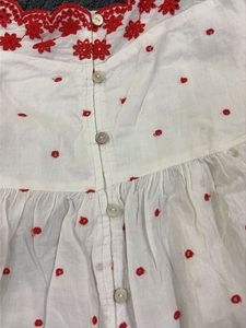 White Embroidered Camisole Top