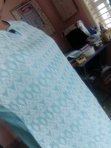 Beautiful Cotton Chicknari Kurti❤️