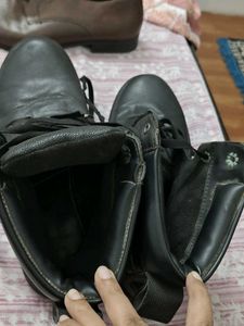 Stylish Black Combat Boots