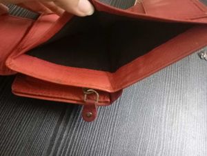 Red  leather Wallet