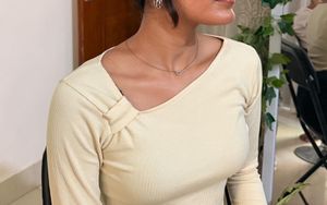 Ribbed Square Neck Top