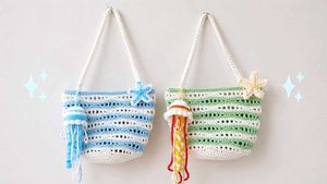 Crochet Ocean Waves Bag