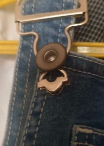 Distressed Denim Overalls