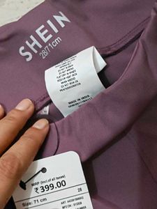 Purple Split Hem Pants
