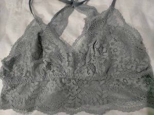 Grey Lace Bralette