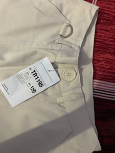 Y2K BEIGE CARGO PANTS -XS