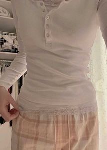 White fitted Top