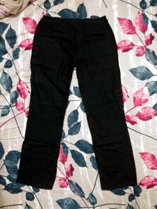 Unisex Linen Cargo Pants with Drawstring