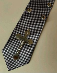 Unique goth Cross Tie