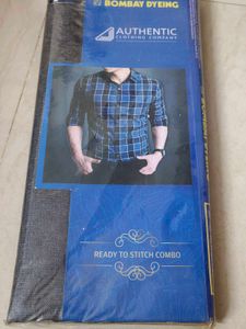 2 in 1 Unstitched Shirt &amp; Pant For Men