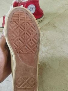 Red High-Top Sneakers
