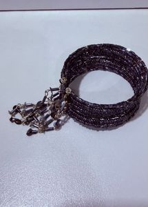 Sparkling Beaded Cuff Bracelet