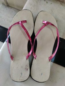 Pink Strapped Flip-Flops