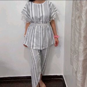 Striped Co-ord Set.  Size: S