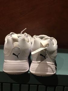 Puma White Lace-Up Sneakers