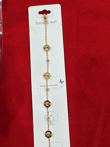 Gold Tone Stainless Steel Bracelet