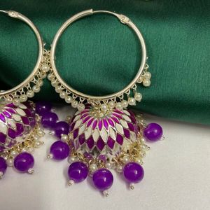 Jamun Hoop Jhumka (Pack Of 1)