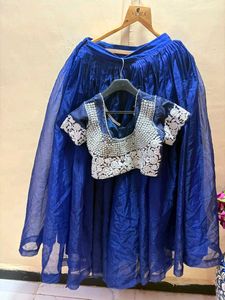 Stunning Royal Blue Lehenga Choli Set