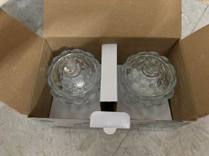 🆕Crystal Glassware bowls with Lid