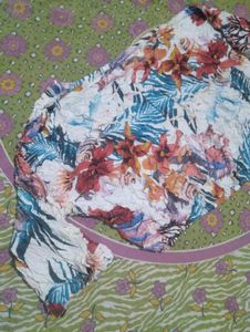 Vibrant Floral Print Kimono Top