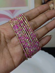 dark pink+silver sparking bracelet ✨