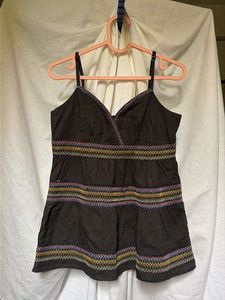 y2k style Embroidered Camisole Top