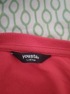 Red Cropped Long Sleeve Top