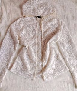 Asthetic Lace Jacket 🦢☁️✨