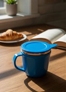 Blue Mug with Lid