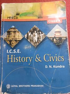 AICSE History And Civics 10th Book By D.N Kundra