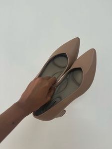 Chic Nude Pointed Toe Heels