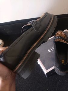 Leopard Print Chain Loafers
