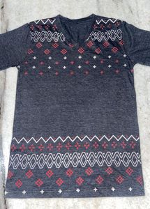 Men's Dark Grey Long Sleeve T-Shirt