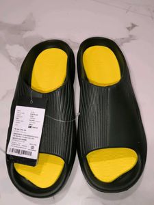 Stylish Black & Yellow Flip Flops