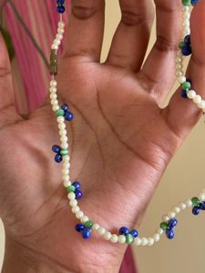 Blueberry beaded  Necklace