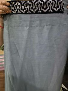 Black Velvet Embroidered Saree(negotiable)