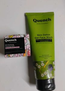 Quench Skin Detox Gel Face Wash & Cleansing Balm