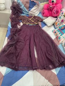 Designer Ruffled Lehenga Set