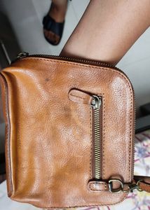 Vintage Pratesi Firenze Small Brown Leather Bag