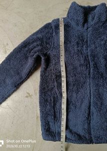 Brand is DIKIES Cozy Navy Blue Fleece Jacket OG