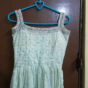 Light Green sharara choli Set