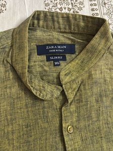 Lime Green Full Sleeves Shirt