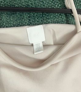 Best Price H&amp;M Elegant Slip Dress In Beige Color