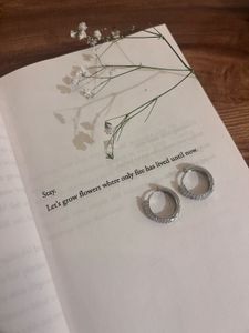 Sparkling Hoop Earrings