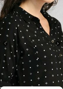 Roadster Black Printed Shirt